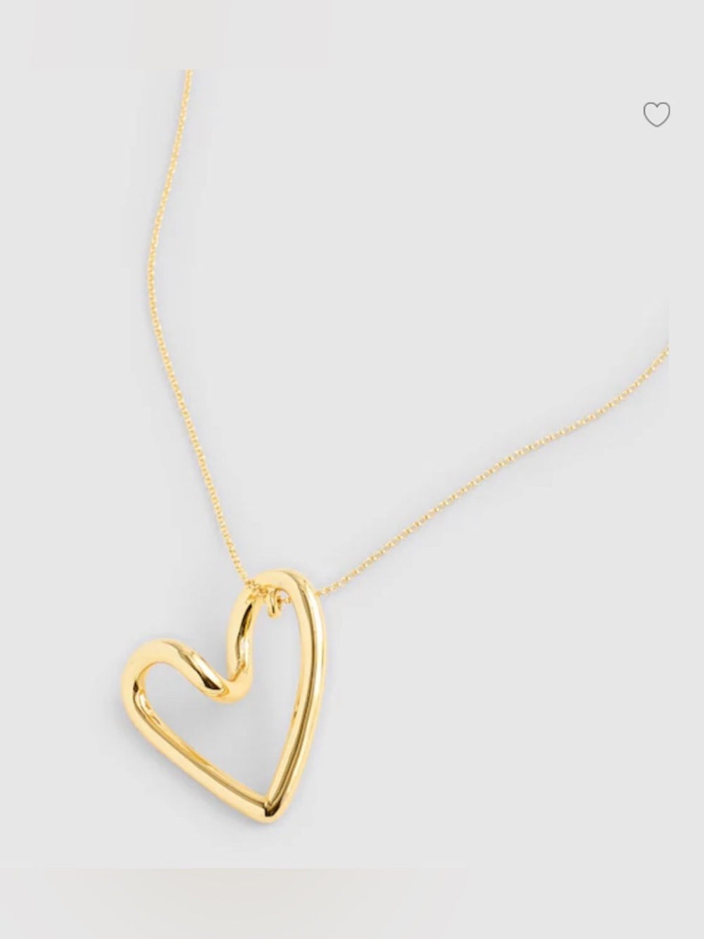 NWT Madewell Looped Heart Pendant Necklace